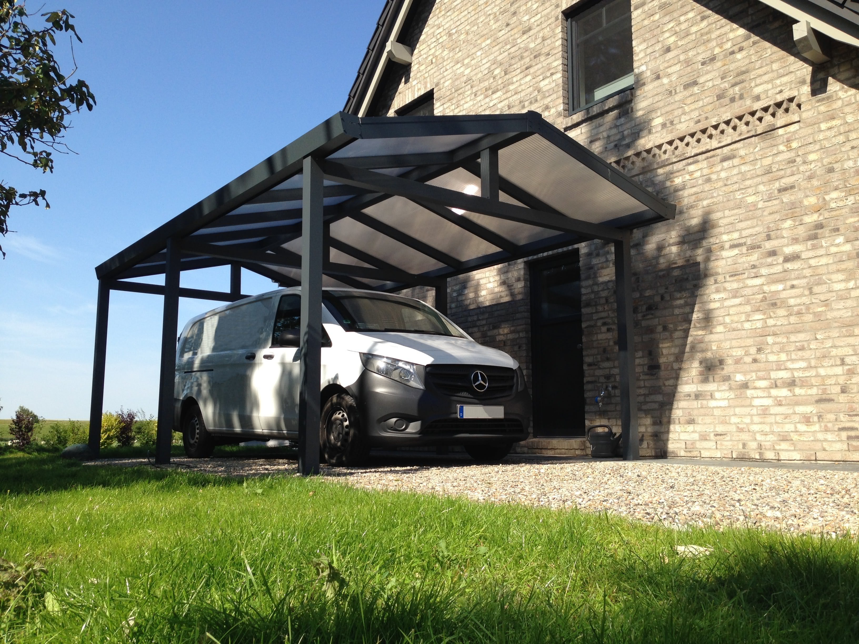 Satteldachcarports Aus Aluminium