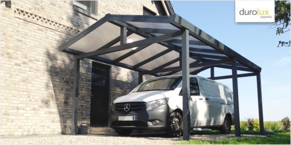 Konfigurator Pultdach Einzelcarport mit Glasdach